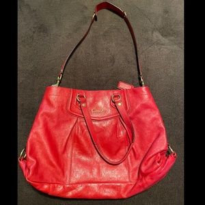 COACH ASHLEY LEATHER CARRYALL (F19243)